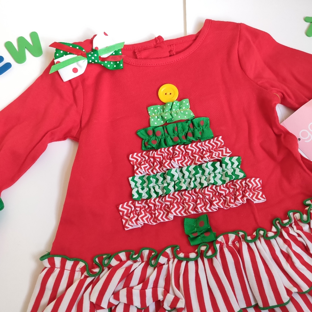 ✨NWT✨Girls Christmas Tree leggings - Picture 2 of 5